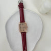 Leisure Female Student Watch With Alloy Case And Ordinary Glass Mirror Square Dial