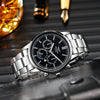 Leisure Hightech Alloy Band Quartz Watch With Round Dial For Men