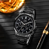 Leisure Hightech Alloy Band Quartz Watch With Round Dial For Men