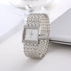 Leisure Ladies Bracelet Watch Alloy And Stainless Steel Round Dial