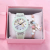 Leisure Luminous Unicorn Alloy And Silicone Electronic Watch With Stainless Steel Clasp And Round Dial