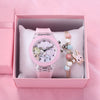 Leisure Luminous Unicorn Alloy And Silicone Electronic Watch With Stainless Steel Clasp And Round Dial