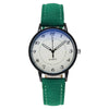 Leisure Luminous Waterproof Quartz Watch For Women Alloy Case Imitation Leather Strap Round Dial