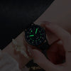 Leisure Luminous Waterproof Quartz Watch For Women Alloy Case Imitation Leather Strap Round Dial