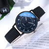 Leisure Luminous Waterproof Quartz Watch For Women Alloy Case Imitation Leather Strap Round Dial