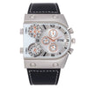 Leisure Outdoor Sport Quartz Watch With Alloy Case Stainless Steel Clasp Imitation Leather Band And Round Dial