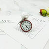 Leisure Plastic Pocket Keychain Watch With Round Dial And Spiral Crown For Students And Nurses