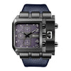 Leisure Quartz Men's Watch Stainless Steel Rectangle Dial Pin Buckle