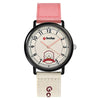 Leisure Quartz Watch Alloy Material Round Dial Cartoon Puppy Style