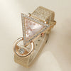 Leisure Quartz Watch And Pearl Butterfly Bracelet Suit Alloy Material Round Dial For Female
