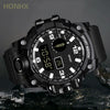 Leisure Sports Electronic Watch Alloy Case And Strap Round Dial Ordinary Glass Mirror