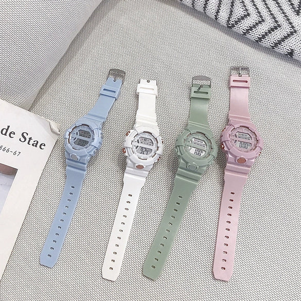 Leisure Sports Unicorn Electronic Watch Digital Display Silicone Case And Strap Plastic Mirror For General Gender