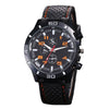 Leisure Sports Watch Plastic Case Silicone Strap Iron Clasp Round Dial
