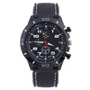 Leisure Sports Watch Silicone Plastic Ordinary Glass Mirror Pin Buckle Round Dial