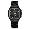 Leisure Square Alloy Strap Quartz Watch For Female With Mineral Strengthened Glass Mirror And Stainless Steel Clasp