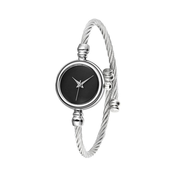 Leisure Student Quartz Watch With Stainless Steel Band And Alloy Case Round Dial