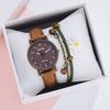 Leisure Style Alloy Case Canvas Strap Round Dial Women's Watch