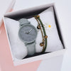 Leisure Style Alloy Case Canvas Strap Round Dial Women's Watch