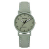 Leisure Style Alloy Case Canvas Strap Round Dial Women's Watch