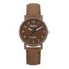 Leisure Style Alloy Case Canvas Strap Round Dial Women's Watch