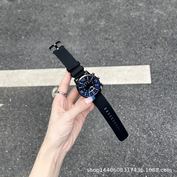 Leisure Style Alloy Case Ordinary Glass Mirror Allmatch Watch For Men And Women