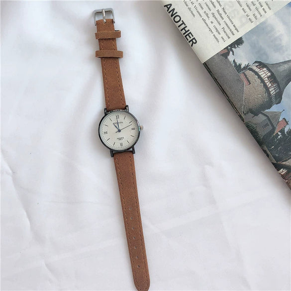 Leisure Style Alloy Case Ordinary Glass Mirror Women's Watch