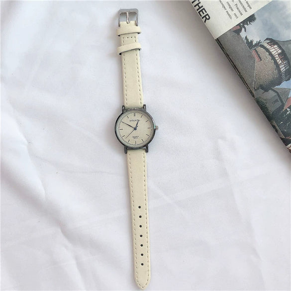 Leisure Style Alloy Case Ordinary Glass Mirror Women's Watch