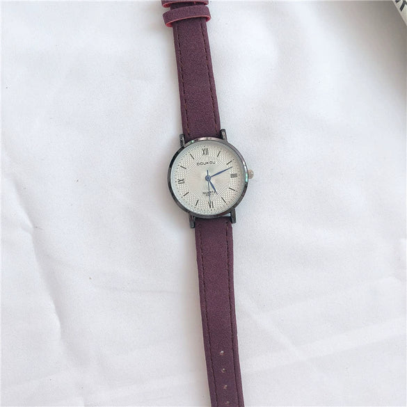 Leisure Style Alloy Case Ordinary Glass Mirror Women's Watch