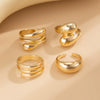 Leisure Style Pearl And Alloy Open Trim Oval Bracelet With Electroplating