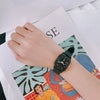 Leisure Style Square Alloy And Silicone Watch For Male And Female Students