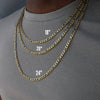 Leisure Titanium Steel 18K Gold Plated Hip Hop Nk Chain Necklace For Men