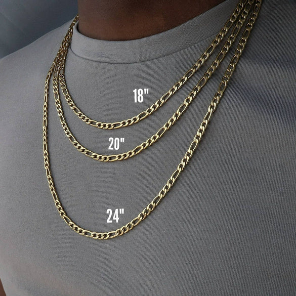Leisure Titanium Steel 18K Gold Plated Hip Hop Nk Chain Necklace For Men