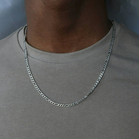 Leisure Titanium Steel 18K Gold Plated Hip Hop Nk Chain Necklace For Men