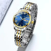Leisure Ultrathin Waterproof Quartz Watch For Couples Tungsten Steel Alloy Mineral Strengthened Glass Mirror Round Dial