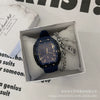 Leisure Wine Barrel Silicone Plastic Mirror Female Watch