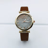 Leisure Women's Alloy And Pu Leather Round Dial Quartz Watch