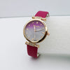 Leisure Women's Alloy And Pu Leather Round Dial Quartz Watch