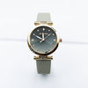 Leisure Women's Alloy And Pu Leather Round Dial Quartz Watch