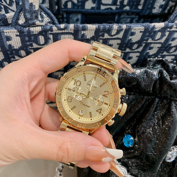 Leisure Women's Alloy And Stainless Steel Watch With Round Dial