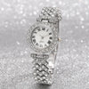 Leisure Women's Alloy Bracelet Watch With Roman Pattern And Titanium Buckle