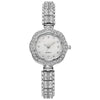 Leisure Women's Alloy Watch With Rhombus Dial And Stainless Steel Buckle
