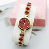 Leisure Women's Quartz Bracelet Watch Alloy Case Stainless Steel Strap Round Dial