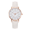 Leisure Women's Quartz Watch Alloy Case Imitation Leather Strap Stainless Steel Clasp Round Dial
