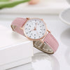Leisure Women's Quartz Watch Alloy Case Imitation Leather Strap Stainless Steel Clasp Round Dial