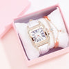 Leisure Women's Watch Alloy Case Imitation Leather Strap Spiral Crown Pin Buckle Round Dial