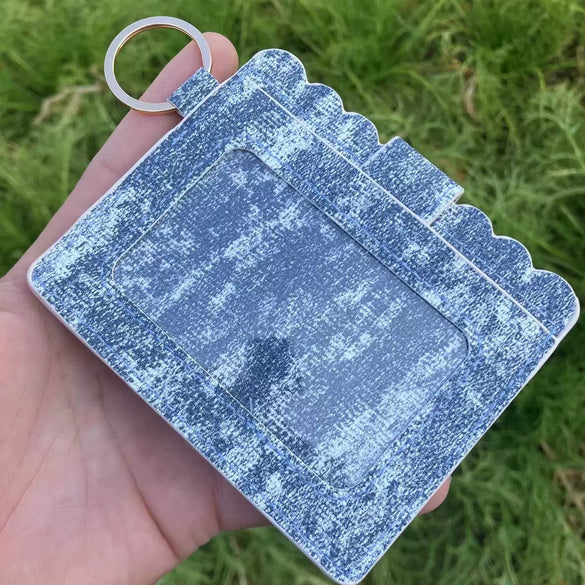 Leopard Print Pu Leather Card Bag Id Bag Coin Purse Clutch Bag Bank Card Bus Card Case