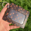 Leopard Print Pu Leather Card Bag Id Bag Coin Purse Clutch Bag Bank Card Bus Card Case