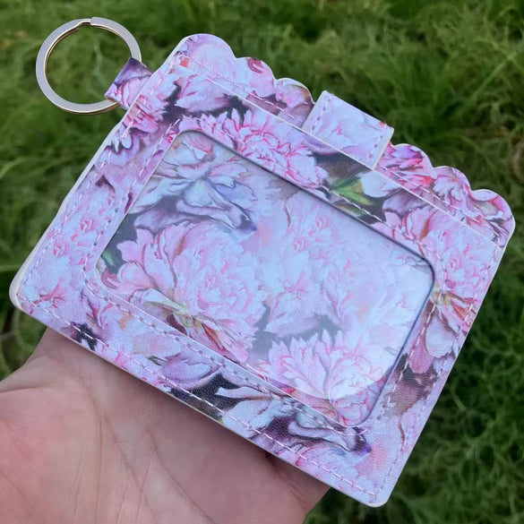 Leopard Print Pu Leather Card Bag Id Bag Coin Purse Clutch Bag Bank Card Bus Card Case