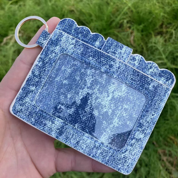 Leopard Print Pu Leather Card Bag Id Bag Coin Purse Clutch Bag Bank Card Bus Card Case