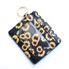 Leopard Print Pu Leather Card Bag Id Bag Coin Purse Clutch Bag Bank Card Bus Card Case